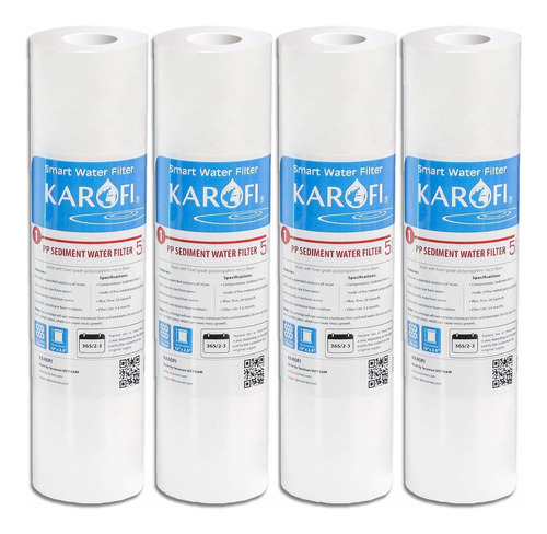 Karofi Whole House Water Filter Replacement Cartridge Of 4