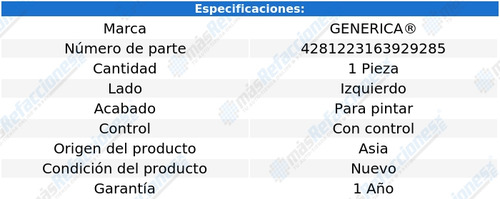 (1) Espejo Izq P/pintar C/control Generica Tornado 04_11