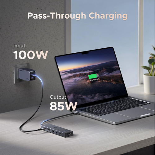 Hub Usb-c Ugreen Revodok Pro 6 En 1 10 Gbps Hdmi 4k 60 Hz 10