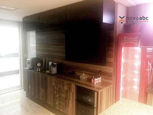 Apartamento Alto Padrão Em Condomínio Resort, Com 3 Suítes À Venda, 177 M² Por R$ 1.950.000 - Campestre - Santo André/sp - Ap1551