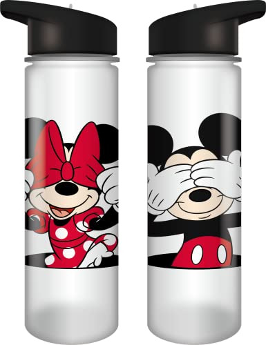 Mickey & Minnie Mouse Peek-a-boo Impresión Uv 24 Oz. Botella