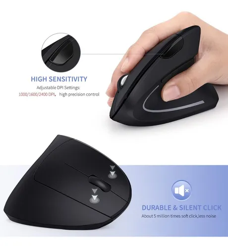 Mouse Ergonómico Vertical Inalámbrico C18 2.4hz