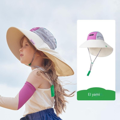 Sombrero De Sol Para Niños De Ala Grande Para Bebés Con