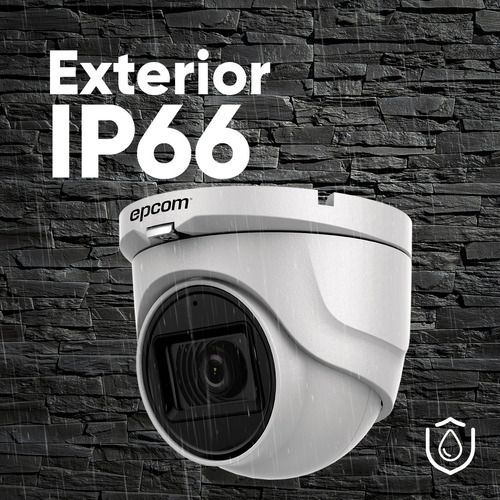 Epcom Kit De 4 Camaras De Seguridad Metalicas Con Microfono Domo 5mp Protección Ip67 Para Uso Exterior + Dvr 4ch Turbohd Con Detección De Movimiento Y Salida De Alarma +2tb Hdd Modelo Ev8004e50g2-plus