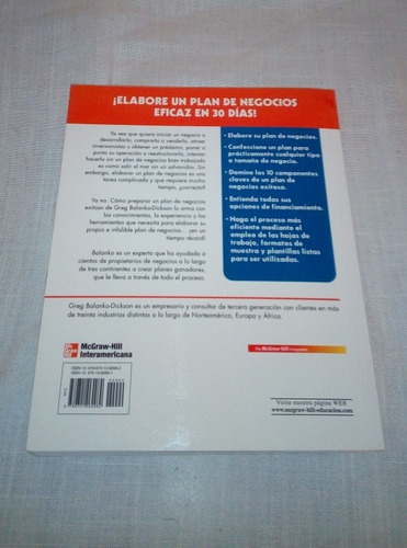 Imagen 2 de 2 de Libro Físico Cómo Preparar Un Plan De Negocios Exitoso
