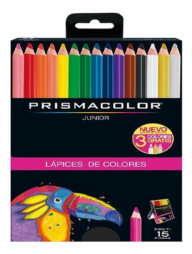 Colores Prismacolor Junior Redondos Caja X15 Punta 4mm
