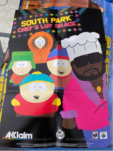 Póster Promocional South Park Nintendo 64!!!