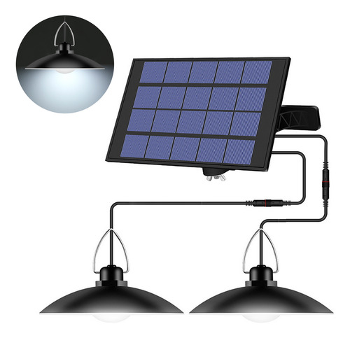 Solar Lamp Hanging Lighting Garden Auto With Light Panel