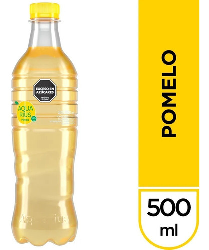 Agua Saborizada Aquarius Pomelo 500cc Pack Por 6 Botellas