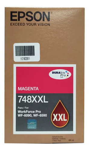  Cartucho Tinta Original Epson Magenta T748xxl Wf 6090 6590