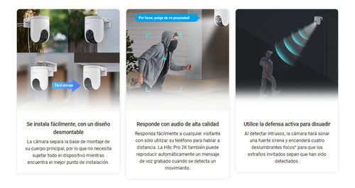 Cámara Seguridad 360° Wifi H8c Pro 2k Vigilancia Ezviz
