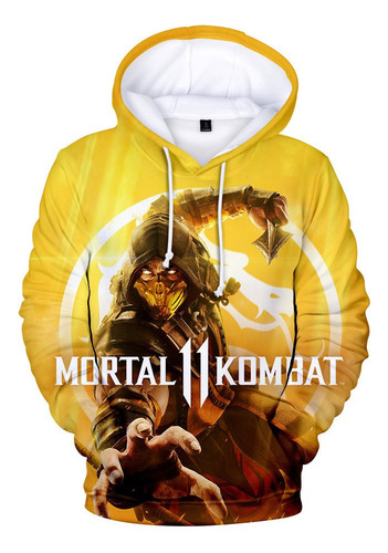 H Juego Mortal Kombat Scorpion Sudadera Cosplay Disfraz