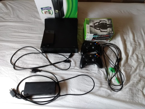 Xbox 360 Slim 4gb, Disco 500gb, 2 Controles, 24 Juegos