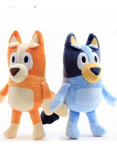 Peluche Bluey Y Bingo X2 Importados 28cm