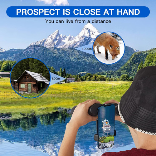 Zoom Binoculars For Adults,10-24x50 Binoculars With Smartpho