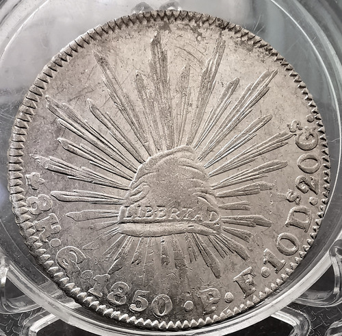 Moneda Original Plata 8 Reales 1850 Go Pf