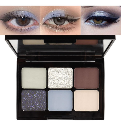 Kaely Black Silver Brwon Smokey - Paleta De Sombra De Ojos A