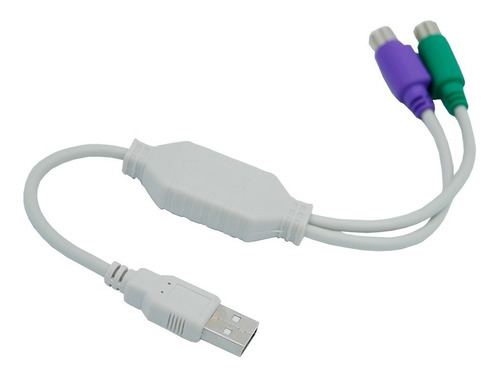 Cable Adaptador Ps2 Puerto Usb A Ps2 Teclado Mouse Garantia