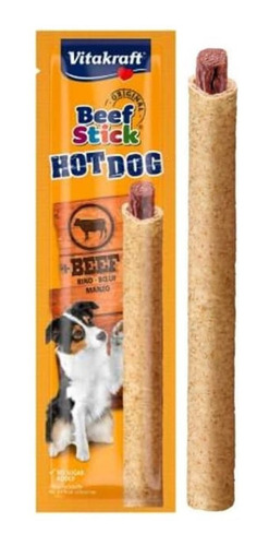 Snack Beef Stick Hot Dog 30g Vitakraft Golosinas Perro 