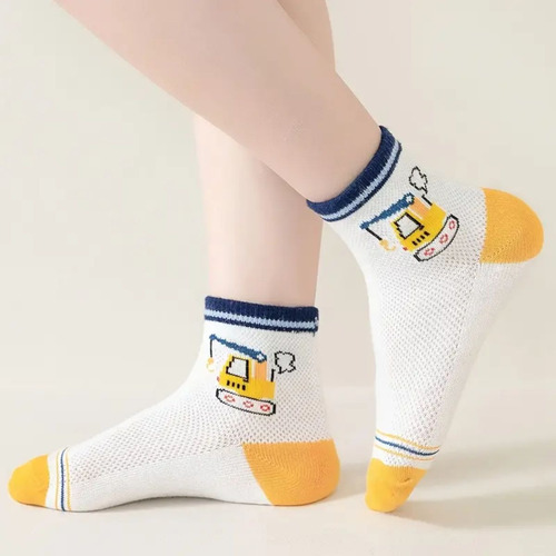 Calcetines Para Niños Algodón 12 Pares Transpirables Cómodos