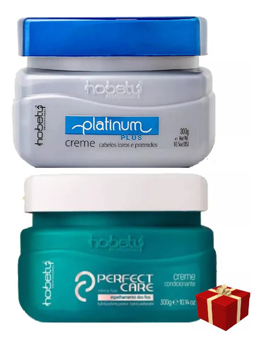 Hobety Máscara Platinum Plus 300g +máscara Perfect Care 300g