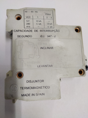 Llave Térmica Schneider 60a Unipolar Curva C X 100 Unidades