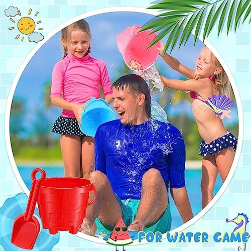24 Juegos De Cubos De Playa Para Niños Con Palas, Castillo D