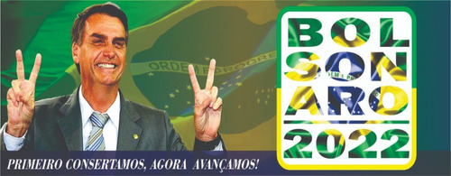 Imagem 1 de 3 de 20 Adesivos Bolsonaro 2022 Carro, Moto, Caminhão 14x4