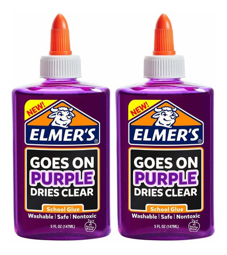 Elmer's Pegamento Escolar Liquido Morado 5 Onza 1 Unidad