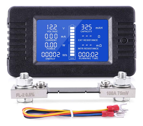 Mnj Motor Medidor Monitor Baeria Cc Pantalla Lcd Multimetro