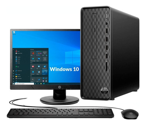 Computador Hp Slim Intel Pentium 8gb 1tb Windows 10 +monitor