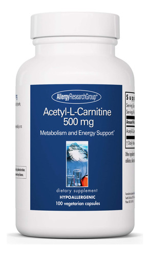 Allergy Research Group - Acetil-l-carnitina 500 Mg 100 Capsu