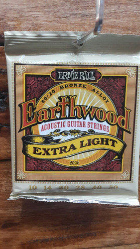 Cuerdas Guitarra Acústica Ernie Ball 010 Electroacústica B20