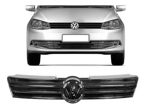 Grade Gol G6 Preta Brilhante S/ Emblema Emblema