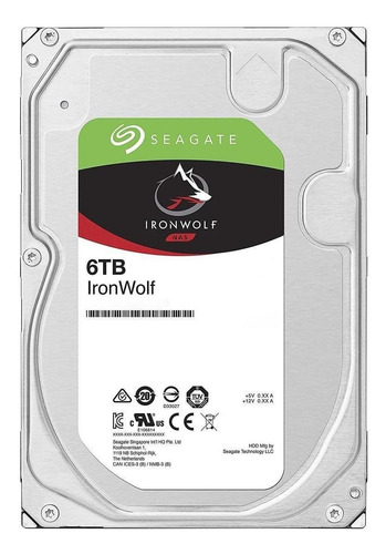 Imagen 1 de 2 de Disco duro interno Seagate IronWolf ST6000VN001 6TB
