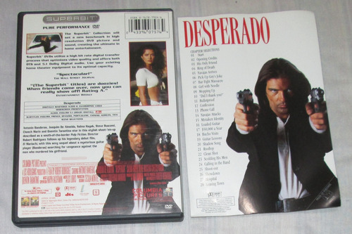Desperado. Pelicula Dvd. Antonio Banderas, Robert Rodriguez (Usado)