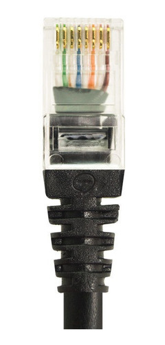 Imagem 8 de 10 de Kit 300 Cabo Patch Cord Cat6 Preto De 1 Metro Cada Network