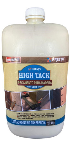 Pegamento Para Madera Extra Rápido High Tack 4 Kg