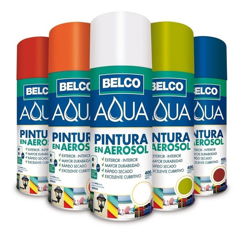 Pintura En Aerosol Brillante - Varios Colores 400 Ml Belco