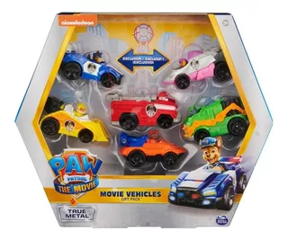 Paw Patrol True Metal Vehiculos La Pelicula, Patrulla Canina