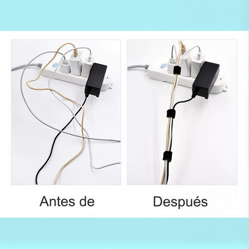 200 Pzs Cincho Suja Cables, Brida Con Velcro Reutlizable
