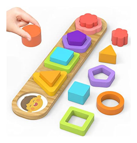 Rompecabezas De Forma De Juguete Montessori Para Niños Peque