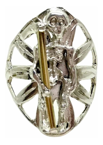 Anillo San La Muerte De Plata