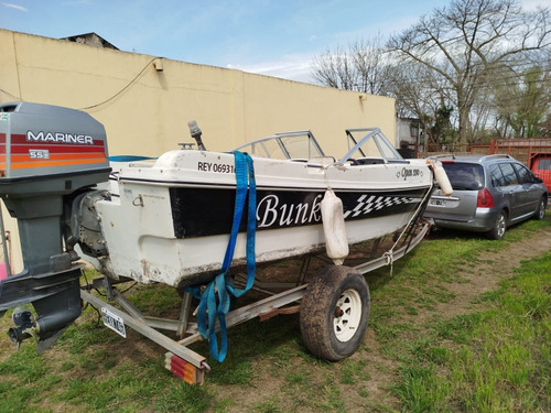 Vendo O Permuto Lancha Bunker 550 Motor Mariner Año 1999