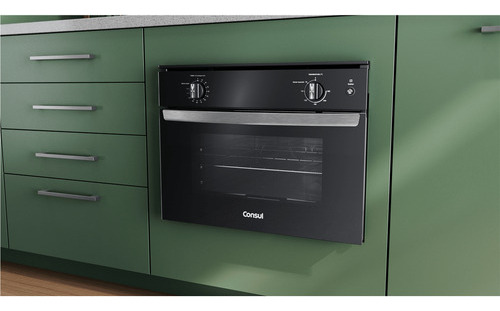 Forno Elétrico De Embutir Consul Cob47be 47l Cor Preto