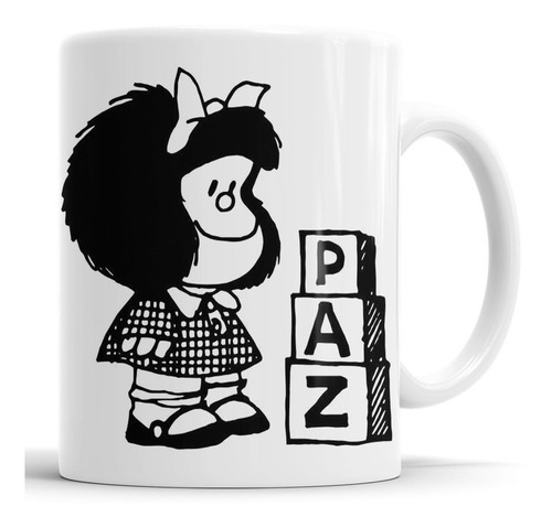 Taza Mafalda - Paz - Cerámica