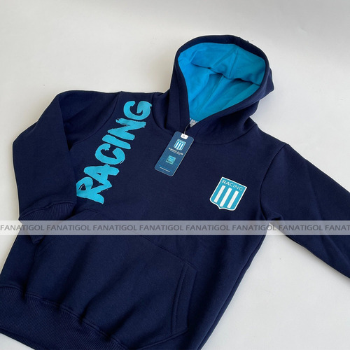 Imagen 3 de 7 de Buzo Racing Club De Niño Con Licencia Oficial Nuevo Modelo