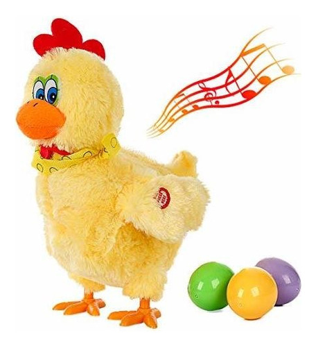 Besteamer Chicken Animal Toy Doll Poniendo Huevo Electri