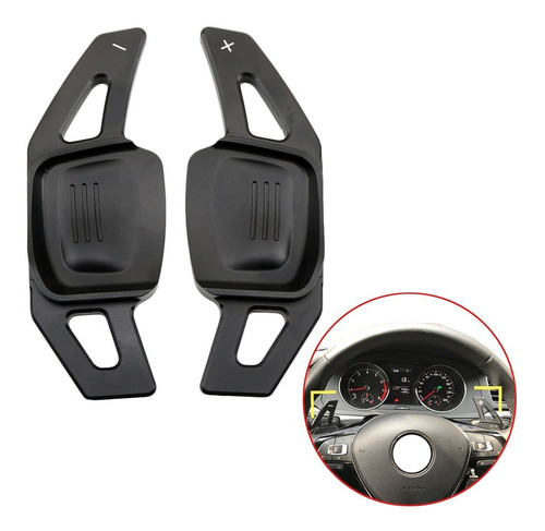 Extensores Levas Volante En Negro De Vw Amarok Tiguan Passat