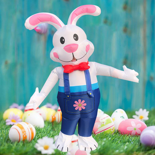 Traje De De Vestuario Inflable Con Conejo De Pascua